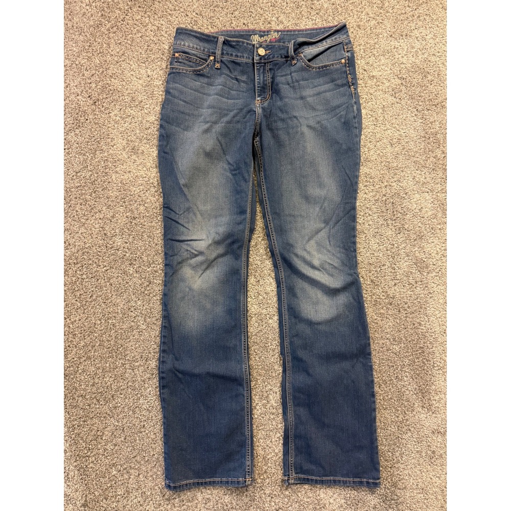 Wrangler Jeans Womens 13/14 Blue Boot Cut Medium Wash Western Denim